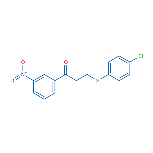 3-[(4-Chlorophenyl)sulfanyl]-1-(3-nitrophenyl)propan-1-one 1g