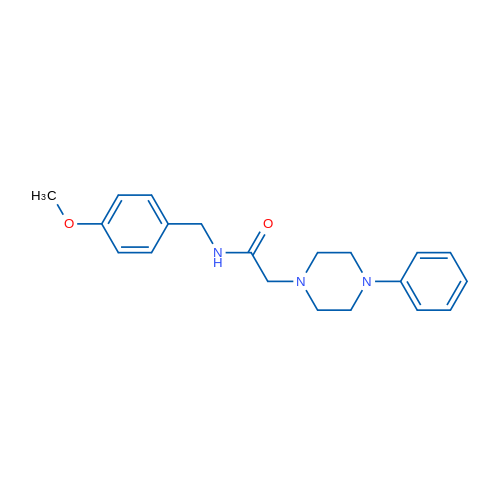 N-[(4-Methoxyphenyl)methyl]-2-(4-phenylpiperazin-1-yl)acetamide 1g