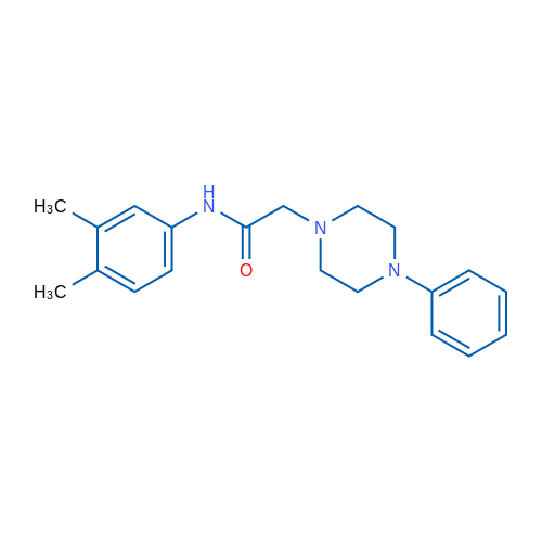 N-(3,4-Dimethylphenyl)-2-(4-phenylpiperazin-1-yl)acetamide 1g