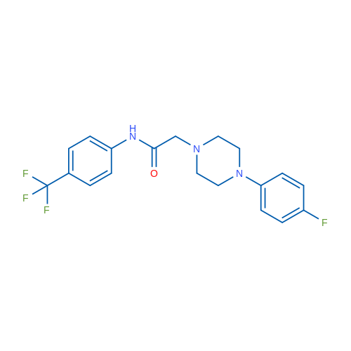 2-[4-(4-Fluorophenyl)piperazin-1-yl]-N-[4-(trifluoromethyl)phenyl]acetamide 1g