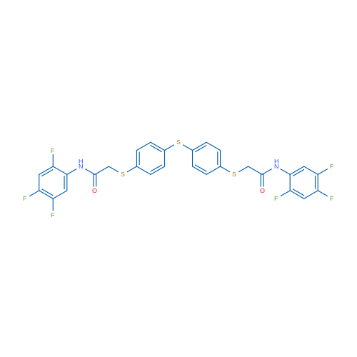 N-(2,4,5-Trifluorophenyl)-2-[(4-{[4-({[(2,4,5-trifluorophenyl)carbamoyl]methyl}sulfanyl)phenyl]sulfanyl}phenyl)sulfanyl]acetamide 1g