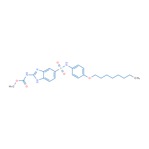 Methyl N-(5-{[4-(octyloxy)phenyl]sulfamoyl}-1H-1,3-benzodiazol-2-yl)carbamate 1g