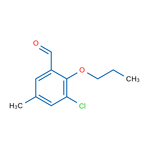 3-Chloro-5-methyl-2-propoxybenzaldehyde 1g