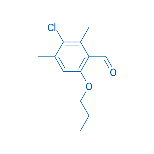3-Chloro-2,4-dimethyl-6-propoxybenzaldehyde 250mg