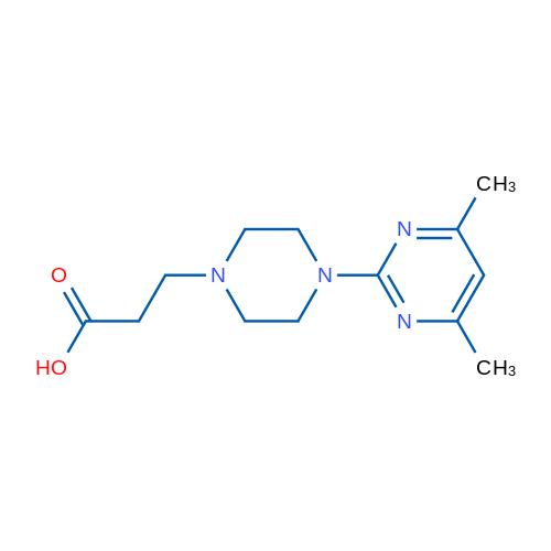 3-(4-(4,6-Dimethylpyrimidin-2-yl)piperazin-1-yl)propanoic acid 1g