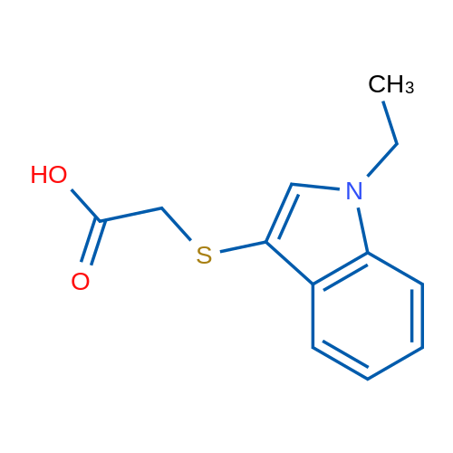 2-((1-Ethyl-1H-indol-3-yl)thio)acetic acid 1g