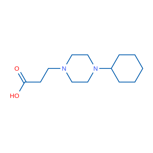 3-(4-Cyclohexylpiperazin-1-yl)propanoic acid 1g