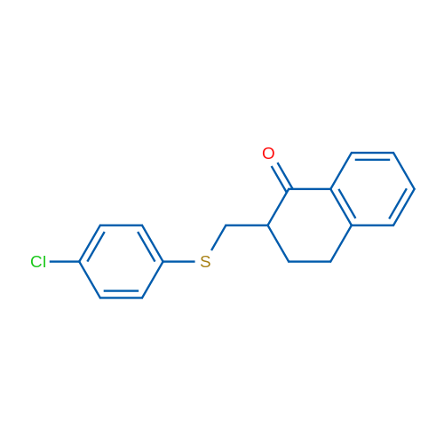 2-{[(4-chlorophenyl)sulfanyl]methyl}-1,2,3,4-tetrahydronaphthalen-1-one 100mg