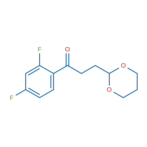 2',4'-Difluoro-3-(1,3-dioxan-2-yl)propiophenone 1g