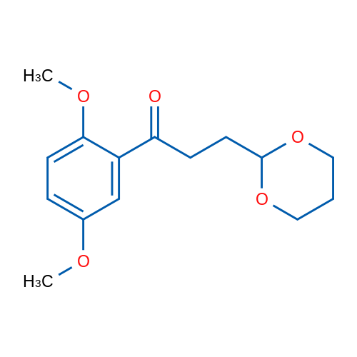 2',5'-Dimethoxy-3-(1,3-dioxan-2-yl)propiophenone 1g