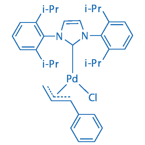 (1,3-Bis(2,6-diisopropylphenyl)-1H-imidazol-2(3H)-ylidene)chloro(cinnamyl)palladate(II) 250mg