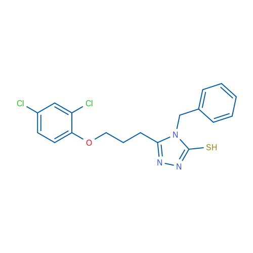 4-Benzyl-5-[3-(2,4-dichlorophenoxy)propyl]-4H-1,2,4-triazole-3-thiol 1g