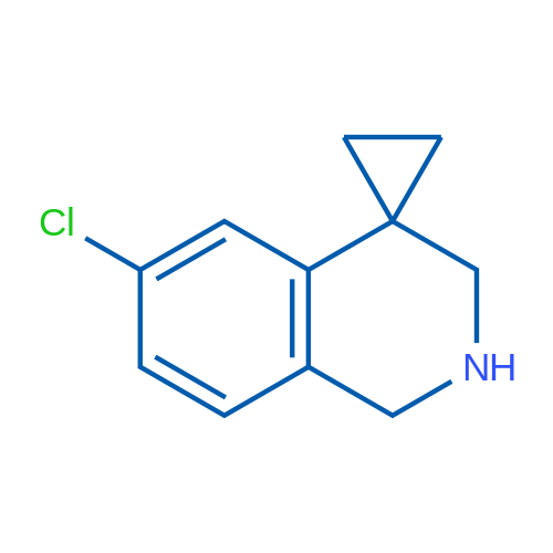 6'-Chloro-2',3'-dihydro-1'H-spiro[cyclopropane-1,4'-isoquinoline] 1g