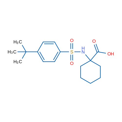 1-(4-(tert-Butyl)phenylsulfonamido)cyclohexanecarboxylic acid 10g