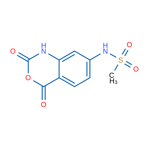 N-(2,4-Dioxo-2,4-dihydro-1H-benzo[d][1,3]oxazin-7-yl)methanesulfonamide 1g