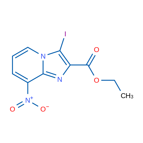 Ethyl 3-iodo-8-nitroimidazo[1,2-a]pyridine-2-carboxylate 1g