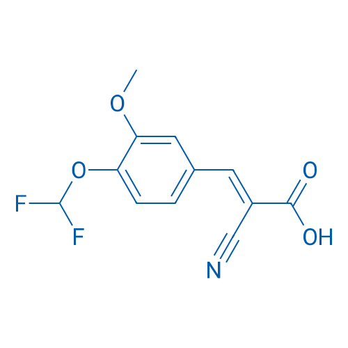 (2E)-2-Cyano-3-[4-(difluoromethoxy)-3-methoxyphenyl]prop-2-enoic acid 1g