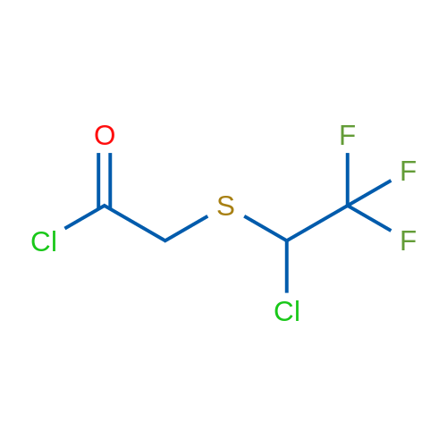 2-[(1-Chloro-2,2,2-trifluoroethyl)sulfanyl]acetyl chloride 1g
