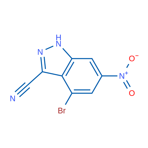 4-Bromo-6-nitro-1H-indazole-3-carbonitrile 1g