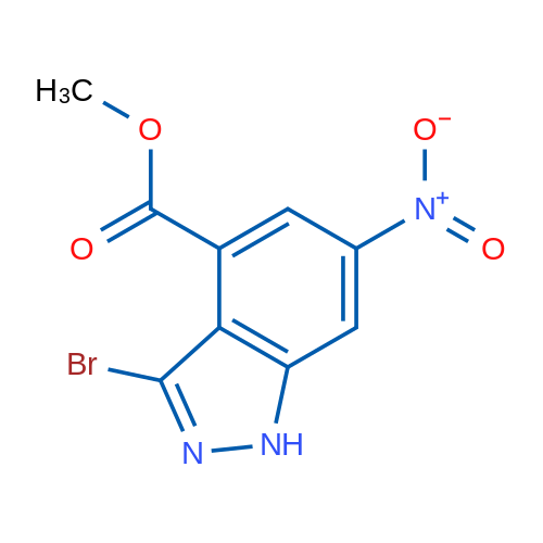 Methyl 3-bromo-6-nitro-1H-indazole-4-carboxylate 1g