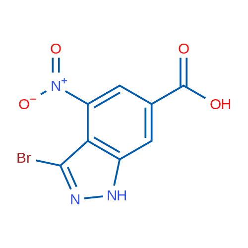 3-Bromo-4-nitro-1H-indazole-6-carboxylic acid 1g
