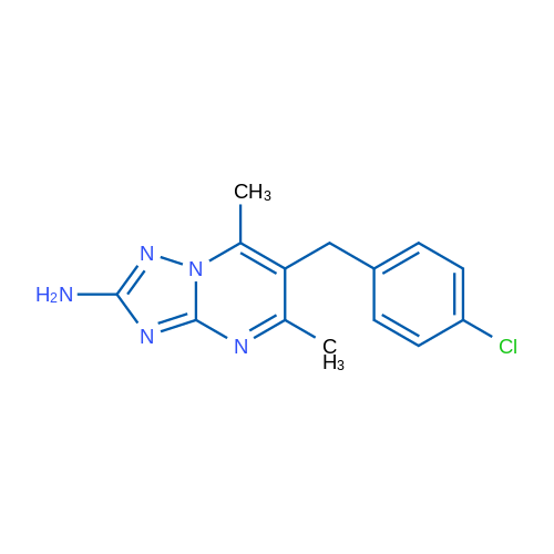 6-(4-Chlorobenzyl)-5,7-dimethyl-[1,2,4]triazolo[1,5-a]pyrimidin-2-amine 50mg