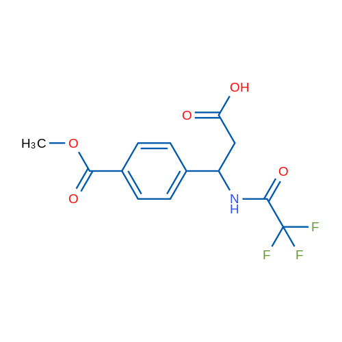 3-(4-(Methoxycarbonyl)phenyl)-3-(2,2,2-trifluoroacetamido)propanoic acid 5g