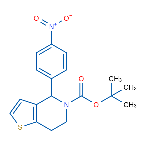 tert-Butyl 4-(4-nitrophenyl)-6,7-dihydrothieno[3,2-c]pyridine-5(4H)-carboxylate 1g