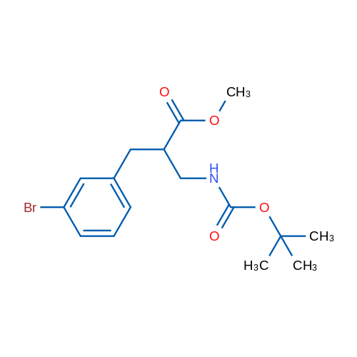 Methyl 2-(3-bromobenzyl)-3-((tert-butoxycarbonyl)amino)propanoate 1g
