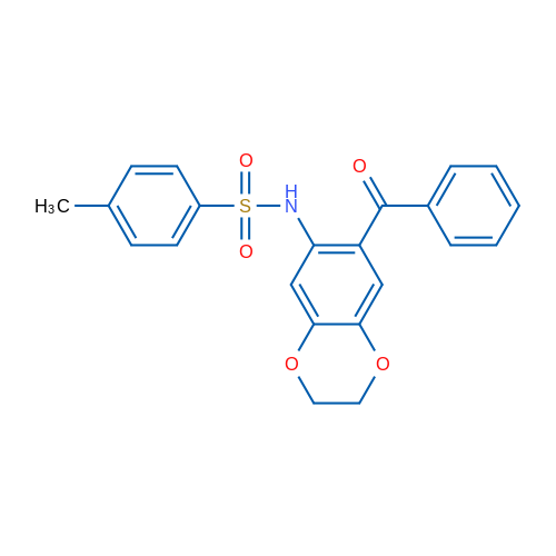 N-(7-Benzoyl-2,3-dihydrobenzo[b][1,4]dioxin-6-yl)-4-methylbenzenesulfonamide 1g