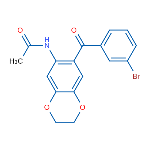 N-(7-(3-Bromobenzoyl)-2,3-dihydrobenzo[b][1,4]dioxin-6-yl)acetamide 1g