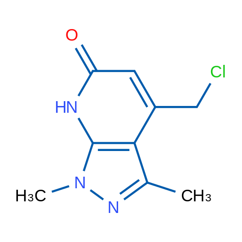 4-(Chloromethyl)-1,3-dimethyl-1H-pyrazolo[3,4-b]pyridin-6(7H)-one 1g
