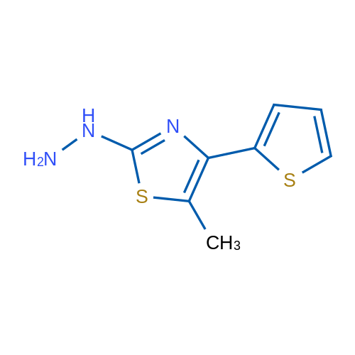 2-Hydrazinyl-5-methyl-4-(thiophen-2-yl)thiazole 1g