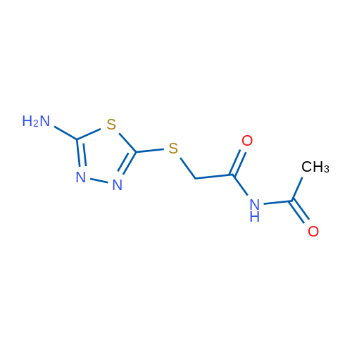 N-Acetyl-2-((5-amino-1,3,4-thiadiazol-2-yl)thio)acetamide 1g