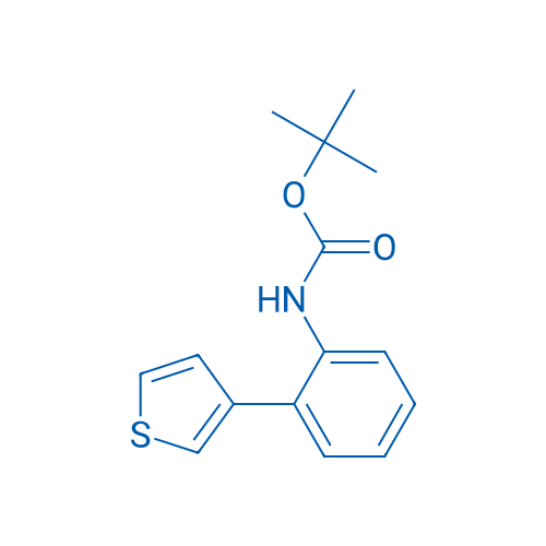 tert-Butyl (2-(thiophen-3-yl)phenyl)carbamate 1g