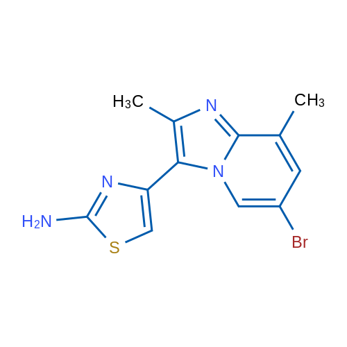4-(6-Bromo-2,8-dimethylimidazo[1,2-a]pyridin-3-yl)thiazol-2-amine 1g