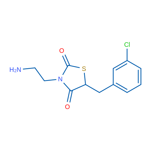 3-(2-Aminoethyl)-5-(3-chlorobenzyl)thiazolidine-2,4-dione 1g