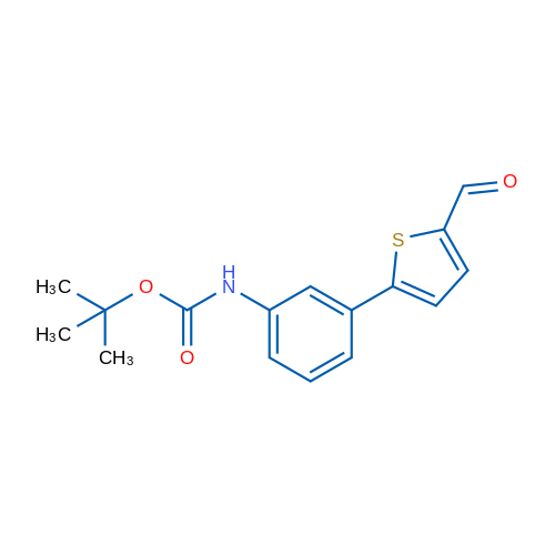 tert-Butyl (3-(5-formylthiophen-2-yl)phenyl)carbamate 1g