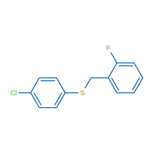 (4-Chlorophenyl)(2-fluorobenzyl)sulfane 1g