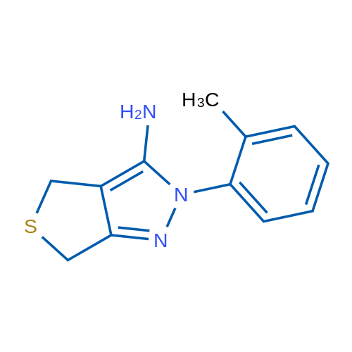 2-(2-Methylphenyl)-2,6-dihydro-4H-thieno[3,4-c]pyrazol-3-amine 1g