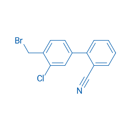 4'-(Bromomethyl)-3'-chloro-[1,1'-biphenyl]-2-carbonitrile 250mg
