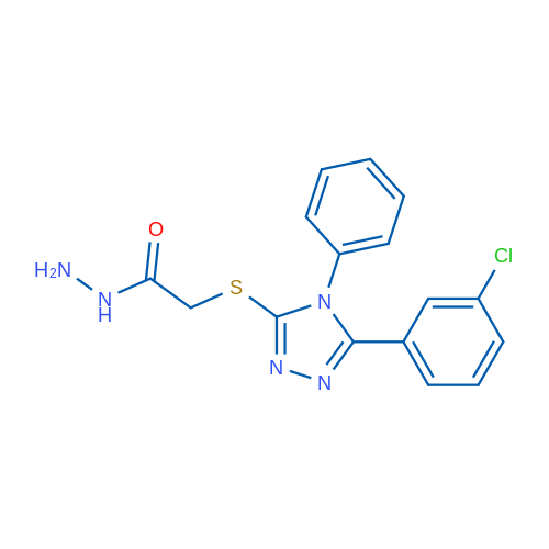 2-((5-(3-Chlorophenyl)-4-phenyl-4H-1,2,4-triazol-3-yl)thio)acetohydrazide 5g