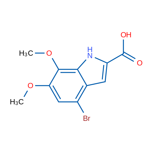 4-BRomo-6,7-dimethoxy-1h-indole-2-carboxylic acid 1g