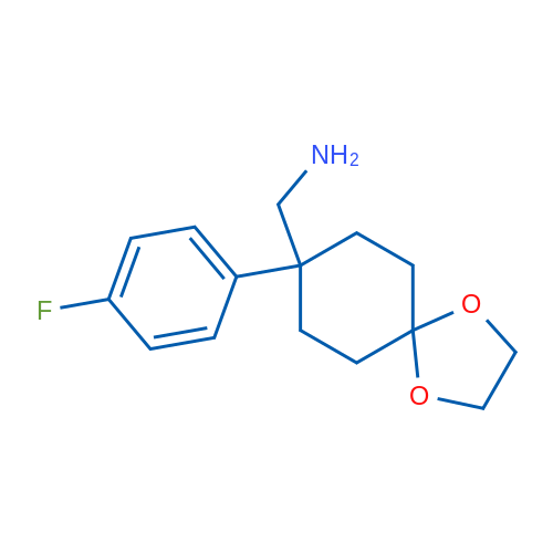 (8-(4-Fluorophenyl)-1,4-dioxaspiro[4.5]decan-8-yl)methanamine 1g
