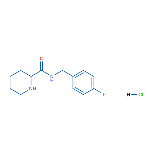 N-(4-Fluorobenzyl)piperidine-2-carboxamide hydrochloride 250mg