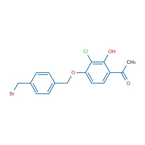 1-(4-((4-(Bromomethyl)benzyl)oxy)-3-chloro-2-hydroxyphenyl)ethanone 1g