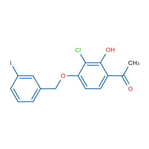 1-(3-Chloro-2-hydroxy-4-((3-iodobenzyl)oxy)phenyl)ethanone 1g