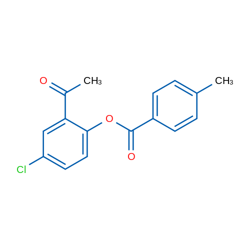 2-Acetyl-4-chlorophenyl 4-methylbenzoate 5g