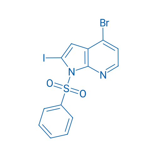 4-Bromo-2-iodo-1-(phenylsulfonyl)-1H-pyrrolo[2,3-b]pyridine 100mg