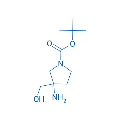 tert-Butyl 3-amino-3-(hydroxymethyl)pyrrolidine-1-carboxylate 250mg